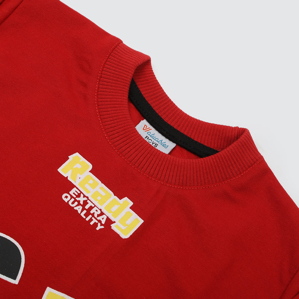Boys Full Sleeves SweatShirt - Red, Boys Hoodies & Sweat Shirts, Chase Value, Chase Value