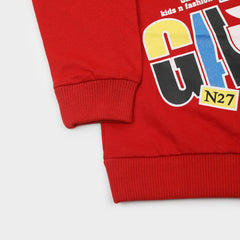 Boys Full Sleeves SweatShirt - Red
