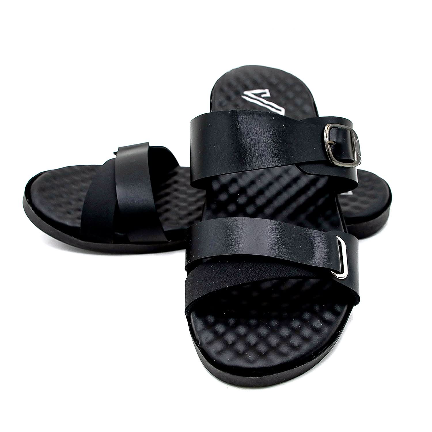 Men's Slipper - Black, Men's Slippers, Chase Value, Chase Value