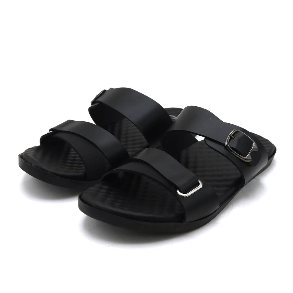 Men's Slipper - Black, Men's Slippers, Chase Value, Chase Value