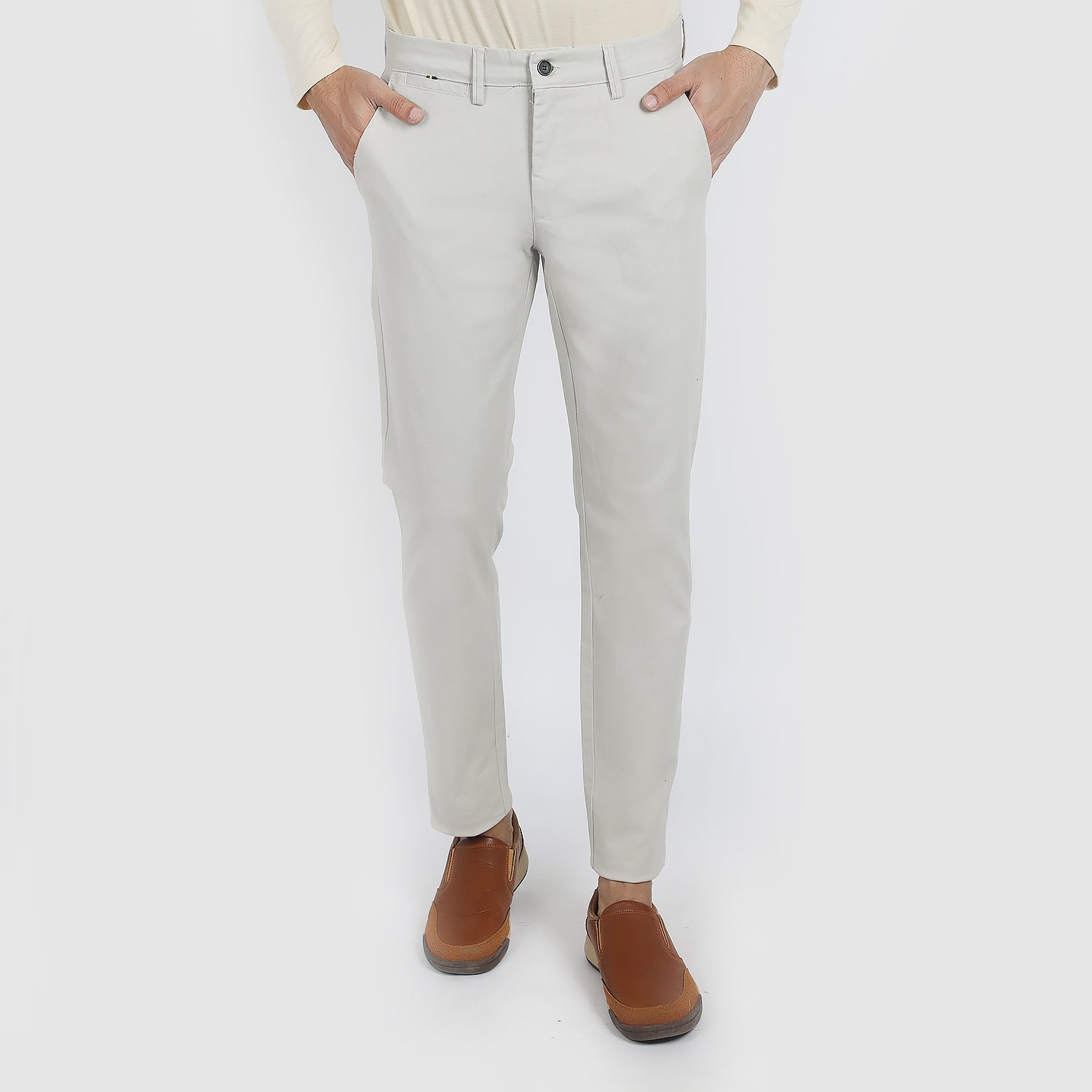 Eminent Men's Cotton Casual Pant - Cloud, Men's Casual Pants & Jeans, Eminent, Chase Value