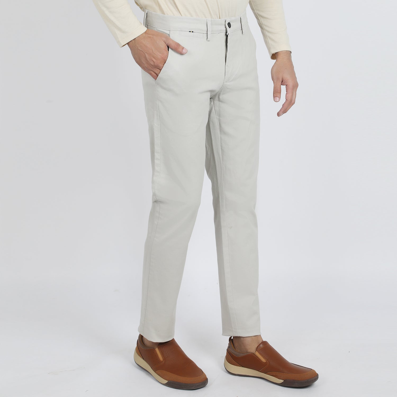 Eminent Men's Cotton Casual Pant - Cloud, Men's Casual Pants & Jeans, Eminent, Chase Value