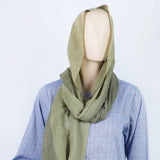 Women's Turkish Slub Texture - Olive Green, Women Abayas, Chase Value, Chase Value