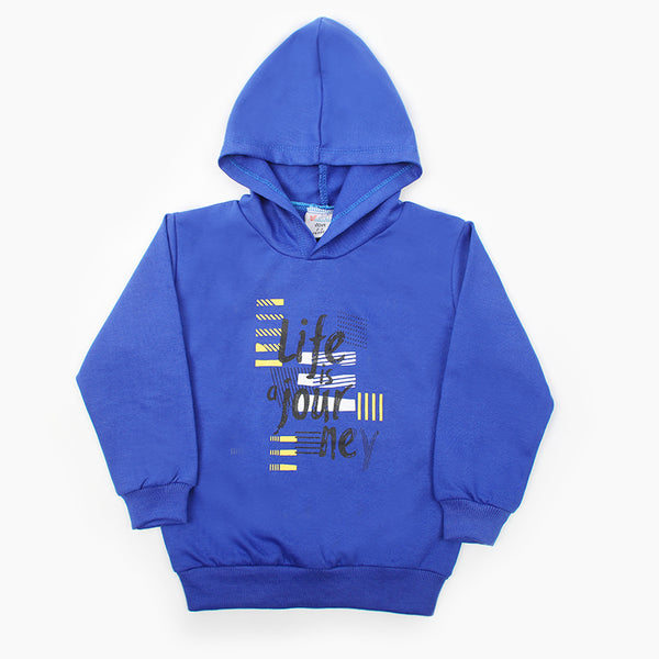 Boys Full Sleeves Hoodie T-Shirt - Royal Blue