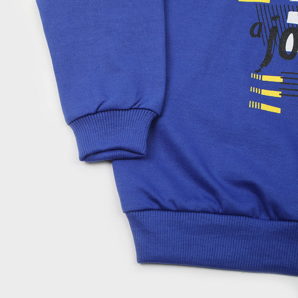 Boys Full Sleeves Hoodie T-Shirt - Royal Blue