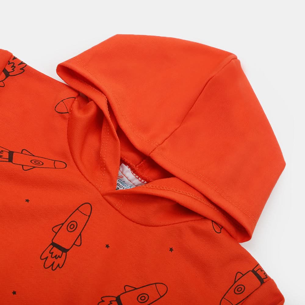 Boys Full Sleeves Hoodie - Orange, Boys Hoodies & Sweat Shirts, Chase Value, Chase Value