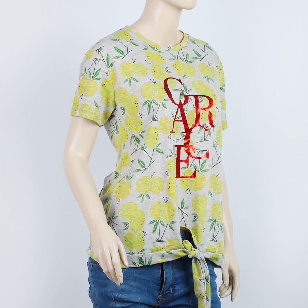 Women's Printed Half Sleeves Top - Multi Color, Women T-Shirts & Tops, Chase Value, Chase Value