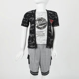 Boys Half Sleeves 3Pcs Suit - Black, Boys Sets & Suits, Chase Value, Chase Value