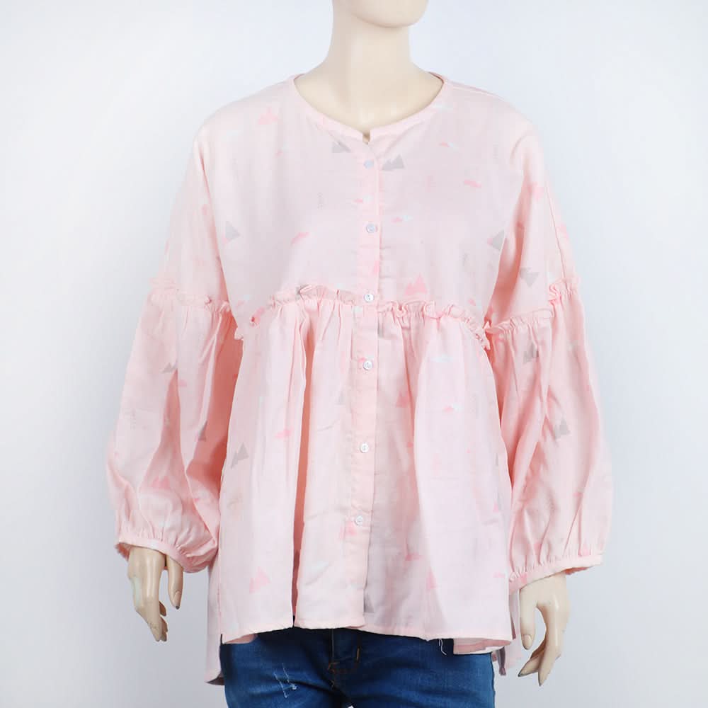 Women's Woven Top - Light Pink, Women T-Shirts & Tops, Chase Value, Chase Value