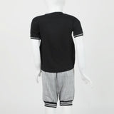 Boys Half Sleeves 3Pcs Suit - Black, Boys Sets & Suits, Chase Value, Chase Value
