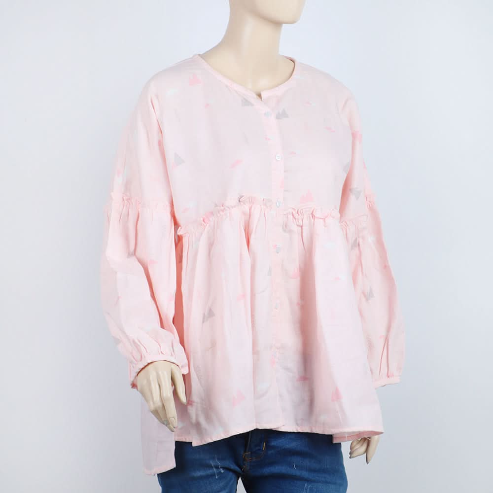 Women's Woven Top - Light Pink, Women T-Shirts & Tops, Chase Value, Chase Value