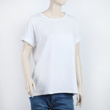 Women's Printed Half Sleeves Top - White, Women T-Shirts & Tops, Chase Value, Chase Value