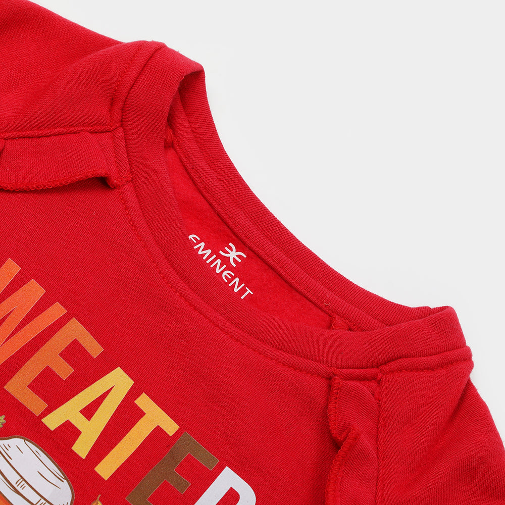 Eminent Girls Full Sleeves Sweat Shirt - Red, Girls Hoodies & Sweat Shirts, Eminent, Chase Value