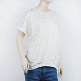 Women's Printed Half Sleeves Top - White, Women T-Shirts & Tops, Chase Value, Chase Value