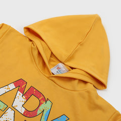 Boys Full Sleeves Hoodie T-Shirt - Yellow