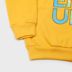 Boys Full Sleeves Hoodie T-Shirt - Yellow