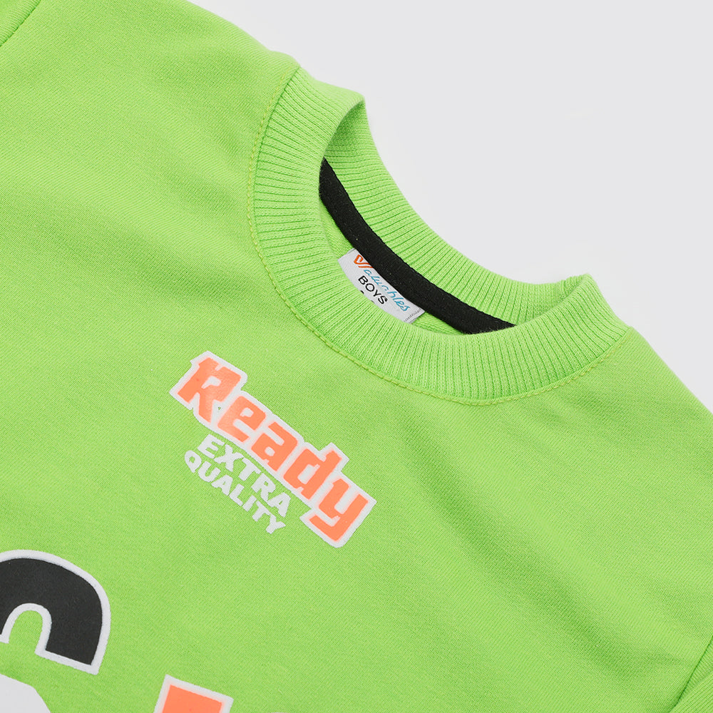 Boys Full Sleeves SweatShirt - Green, Boys Hoodies & Sweat Shirts, Chase Value, Chase Value