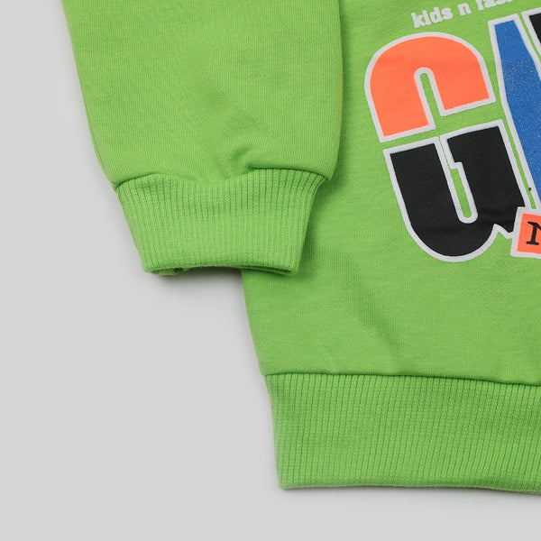 Boys Full Sleeves Sweat Shirt - Green