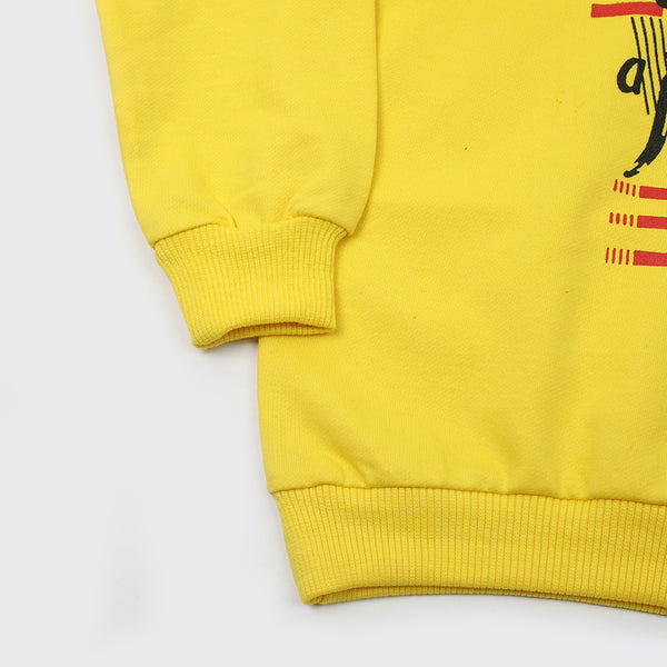 Boys Full Sleeves Hoodie T-Shirt - Yellow