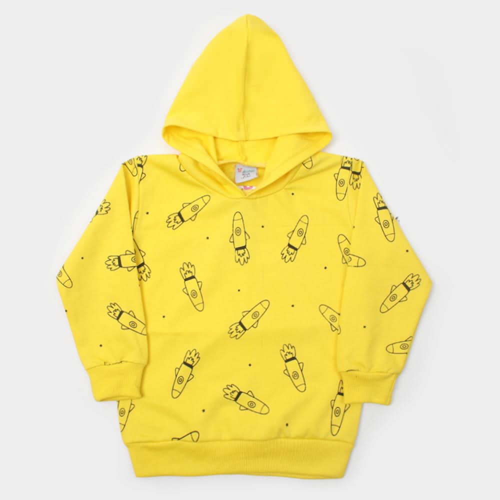 Boys Full Sleeves Hoodie - Yellow, Boys Hoodies & Sweat Shirts, Chase Value, Chase Value