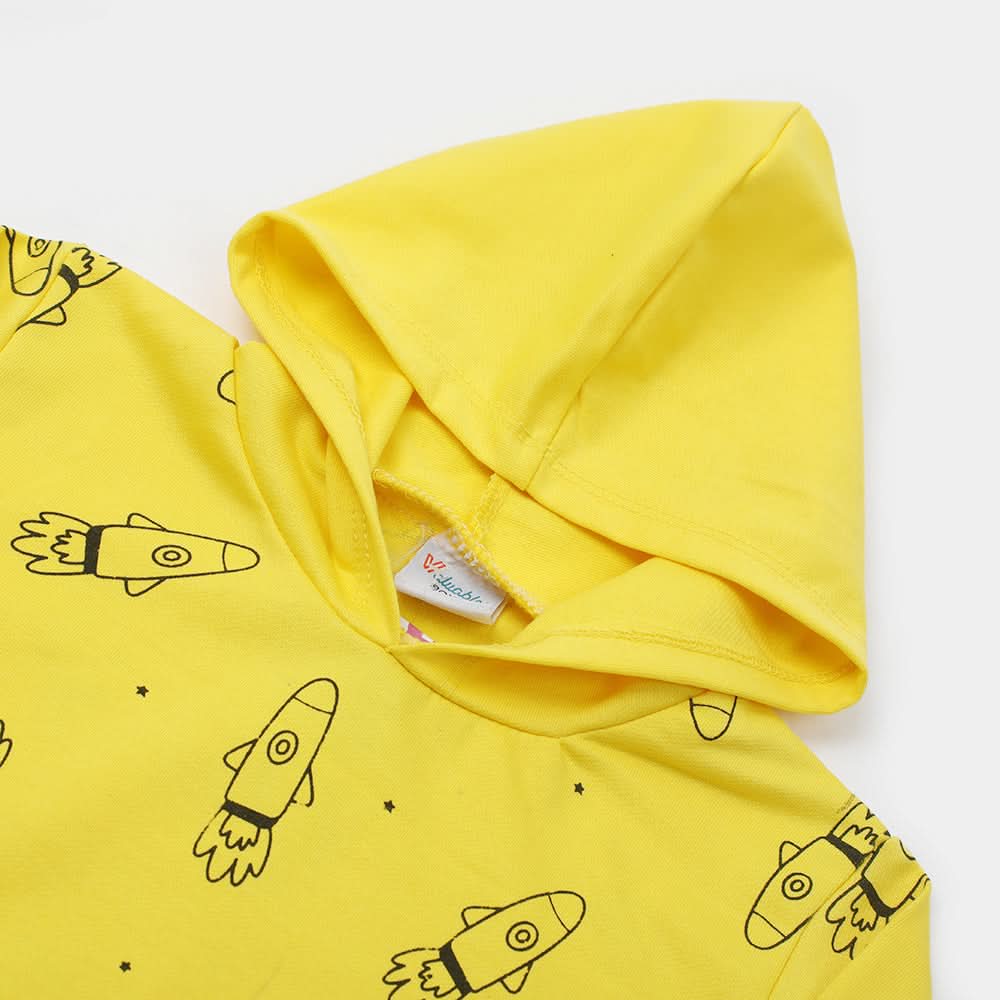 Boys Full Sleeves Hoodie - Yellow, Boys Hoodies & Sweat Shirts, Chase Value, Chase Value