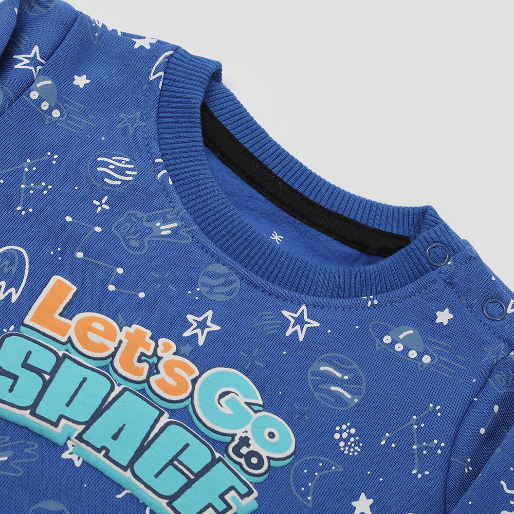 Eminent Newborn Boys Sweat Shirt - Royal Blue, Newborn Boys Winterwear, Eminent, Chase Value