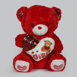 Fluffy Love Bear Mix 50Cm - Red, Stuffed Toys, Chase Value, Chase Value