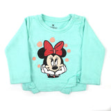 Eminent Newborn Girls Full Sleeves T-Shirt - Mint Green, Newborn Girls T-Shirts, Eminent, Chase Value