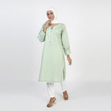 Women's Dyed Kurti - Light Green, Women Ready Kurtis, Chase Value, Chase Value