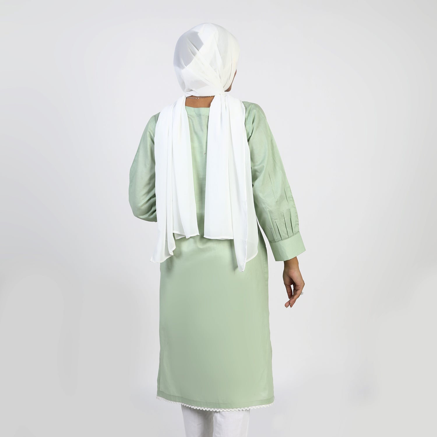 Women's Dyed Kurti - Light Green, Women Ready Kurtis, Chase Value, Chase Value