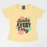 Girls Half Sleeves T-Shirt - Yellow, Girls T-Shirts, Chase Value, Chase Value