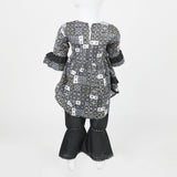 Girls Embroidered Shalwar Suit - Dark Grey, Girls Shalwar Kameez, Chase Value, Chase Value