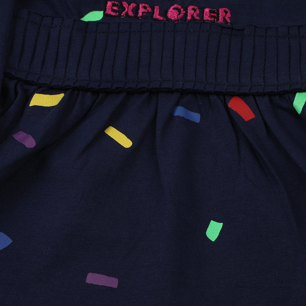 Eminent Newborn Full Sleeves Frock - Mid Blue, Newborn Girls Frocks, Eminent, Chase Value