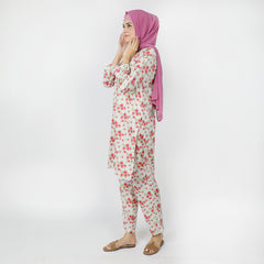 Women's Printed Khaddar Stitched 2pcs Suit - Fawn