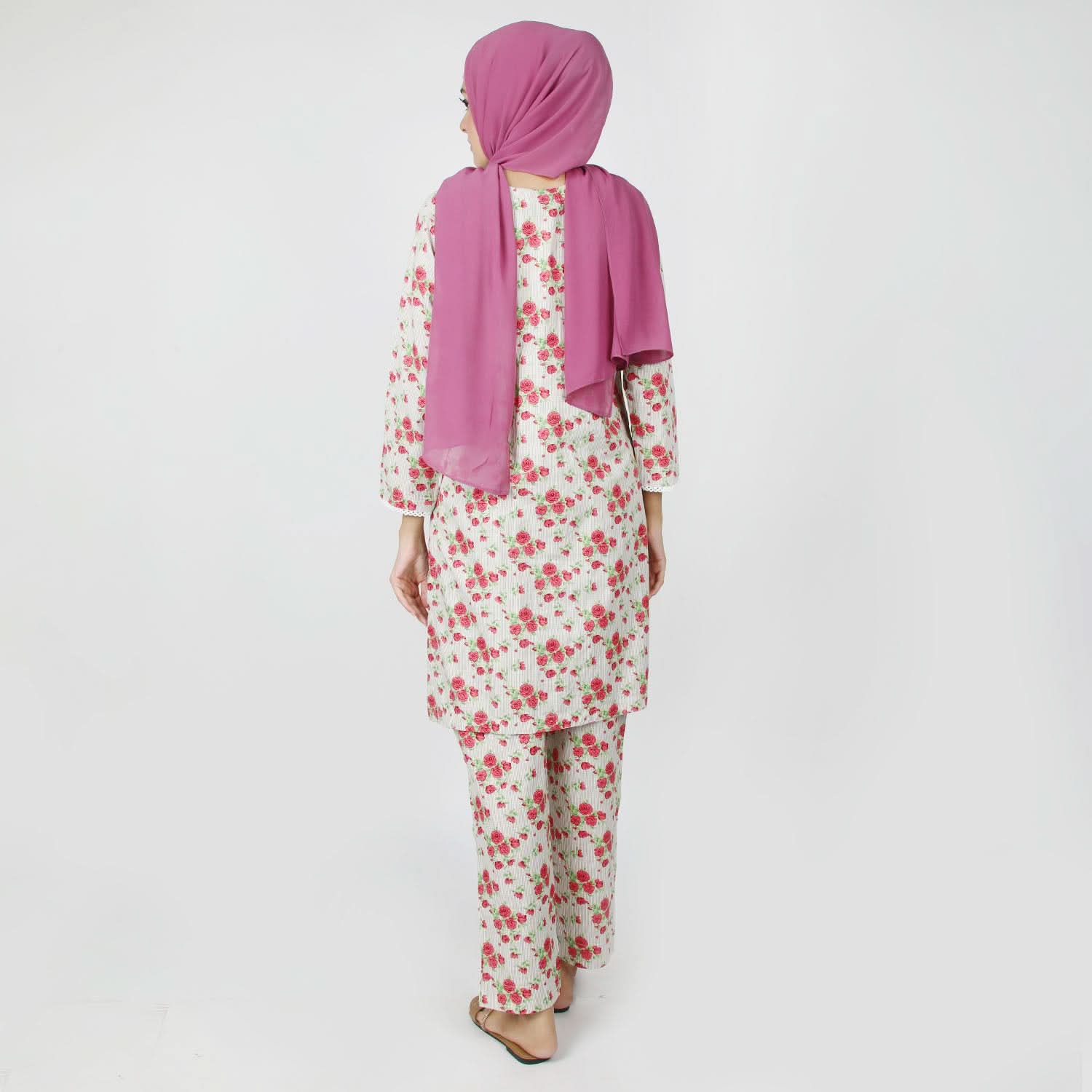 Women's Printed Khaddar Stitched 2pcs Suit - Fawn, Women Shalwar Suits, Chase Value, Chase Value