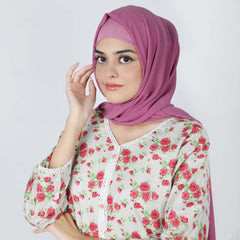 Women's Printed Khaddar Stitched 2pcs Suit - Fawn
