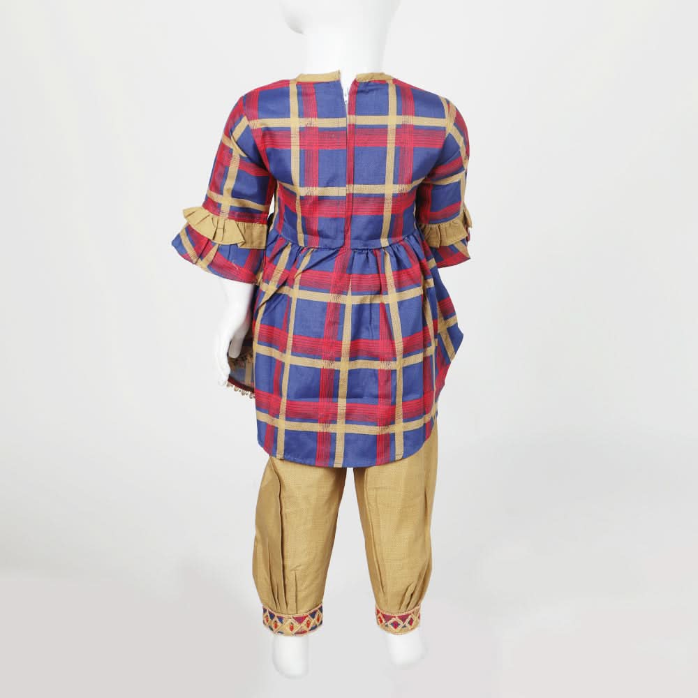 Girls Embroidered Shalwar Suit - Navy Blue, Girls Shalwar Kameez, Chase Value, Chase Value