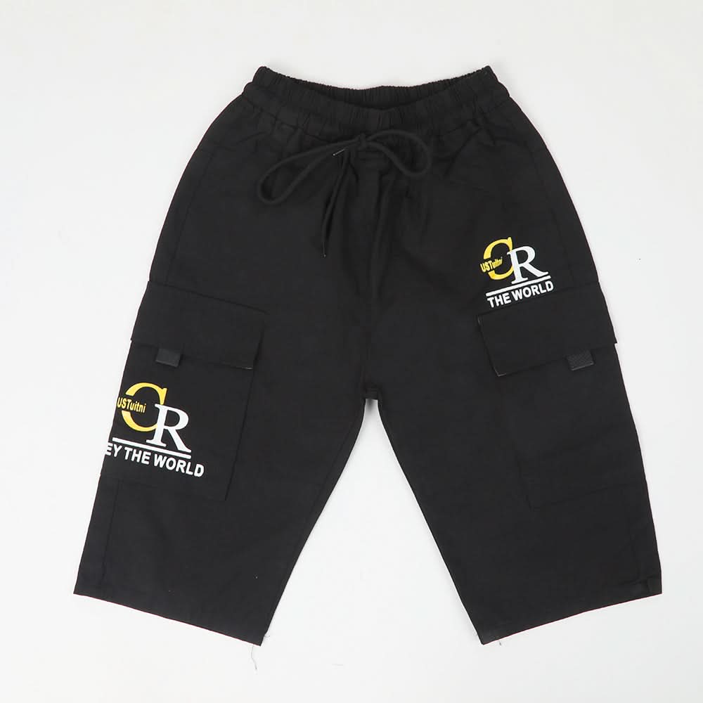 Boys Cotton Short - Black, Boys Shorts, Chase Value, Chase Value