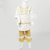 Girls Embroidered Shalwar Suit - Off White, Girls Shalwar Kameez, Chase Value, Chase Value