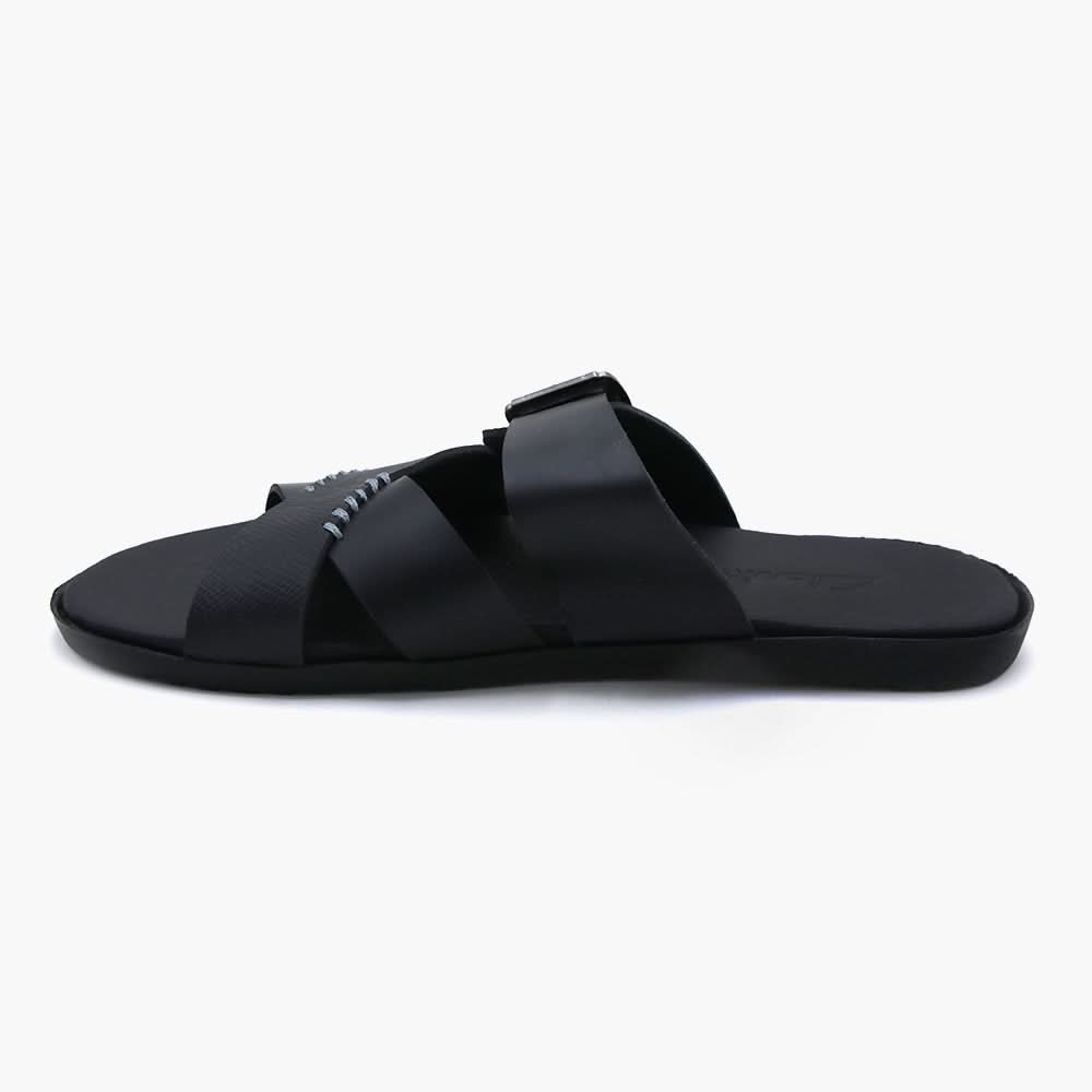 Men's Slipper - Black, Men's Slippers, Chase Value, Chase Value