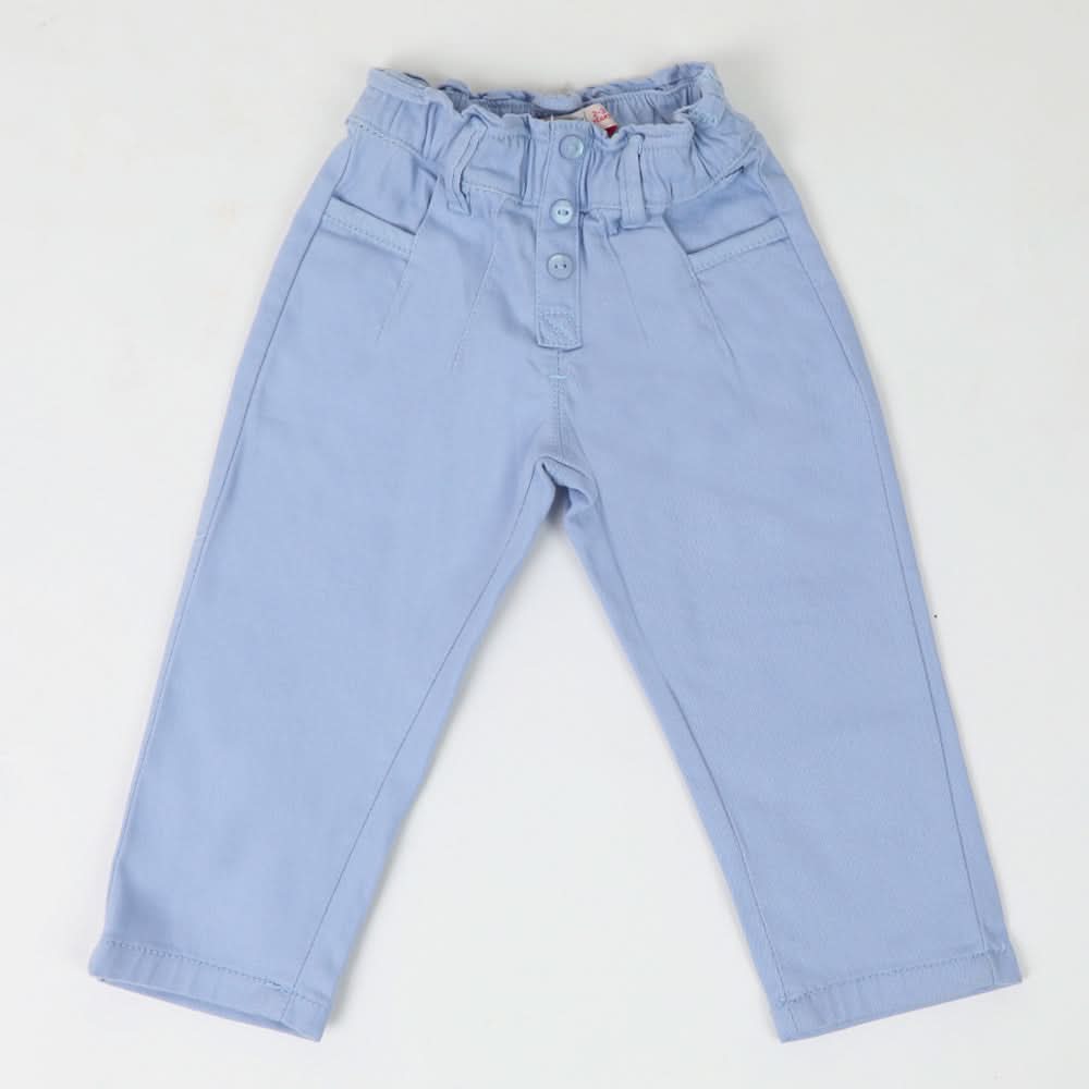 Girls Cotton Pant - Light Blue, Girls Pants & Capri, Chase Value, Chase Value