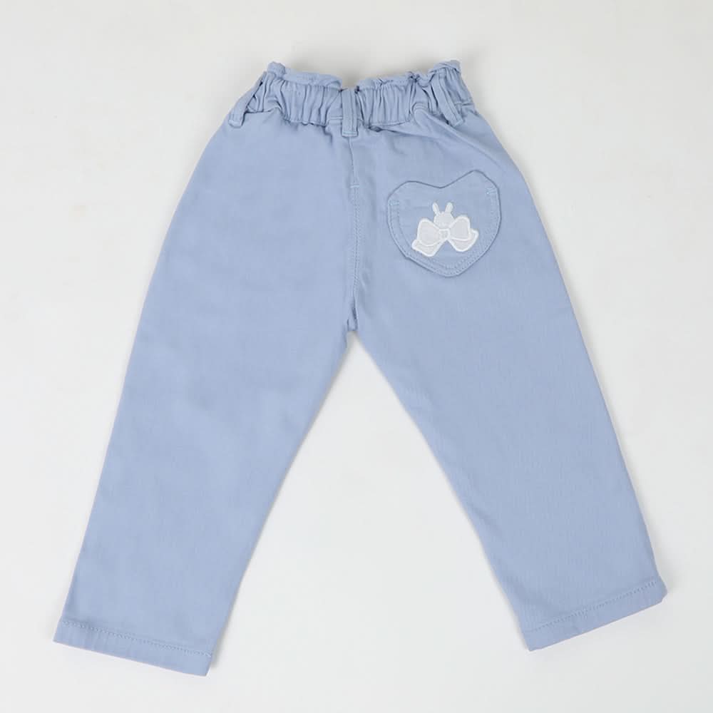Girls Cotton Pant - Light Blue, Girls Pants & Capri, Chase Value, Chase Value