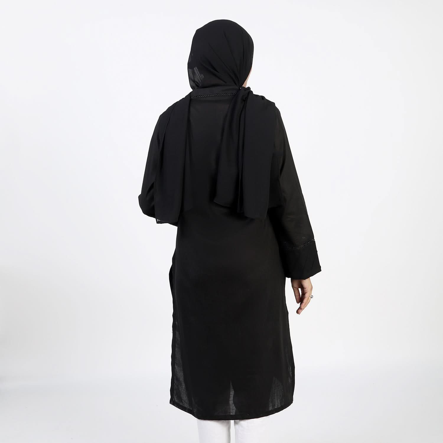 Women's Dyed Kurti - Black, Women Ready Kurtis, Chase Value, Chase Value