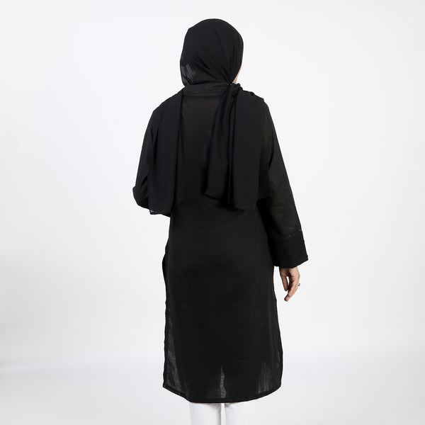 Women's Dyed Kurti - Black