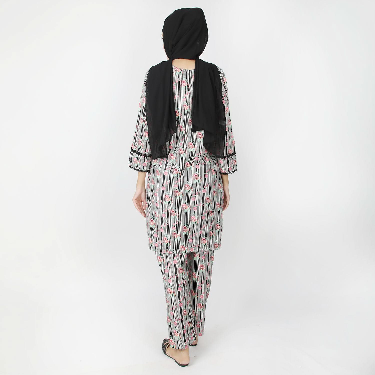 Women's Printed Khaddar Stitched 2pcs Suit - Light Grey, Women Shalwar Suits, Chase Value, Chase Value