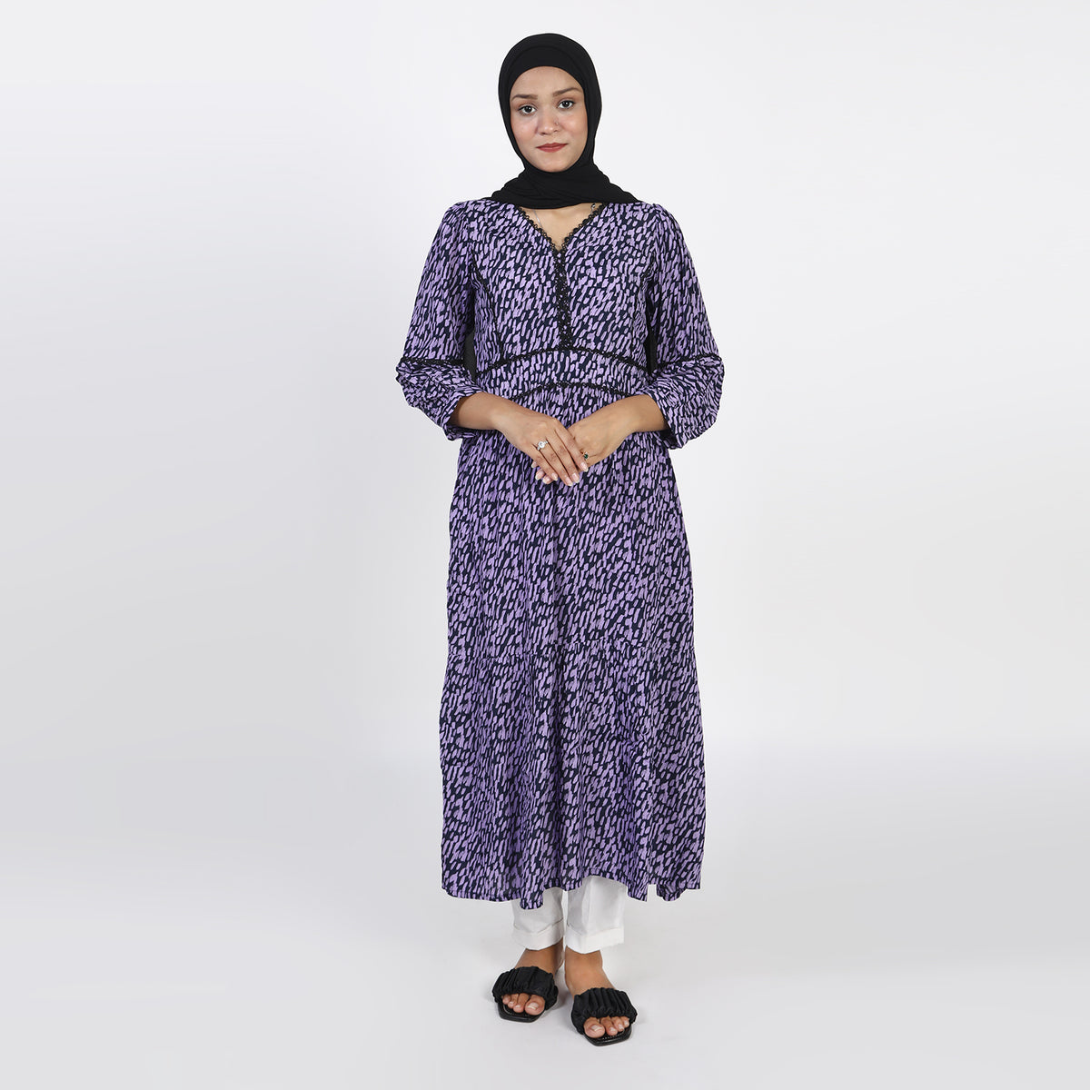 Teens Fancy Kurti - Purple, Girls Kurti, Chase Value, Chase Value