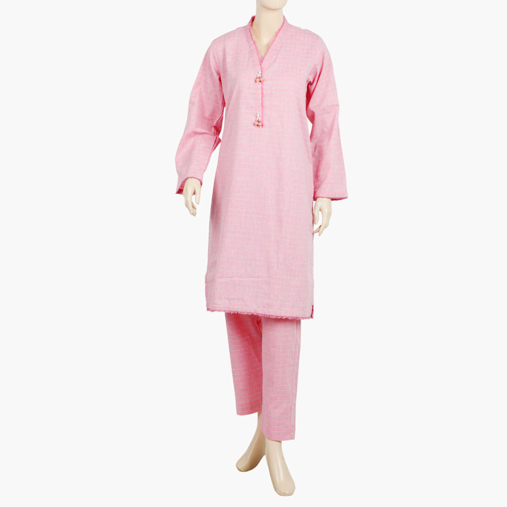 Womens Check Shalwar Suit - Baby Pink, Women Shalwar Suits, Chase Value, Chase Value