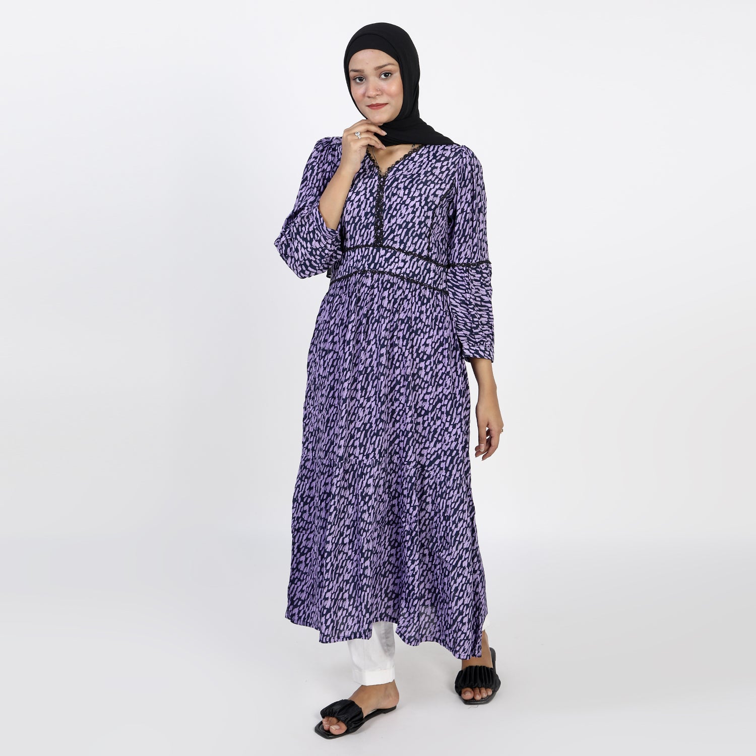 Teens Fancy Kurti - Purple, Girls Kurti, Chase Value, Chase Value