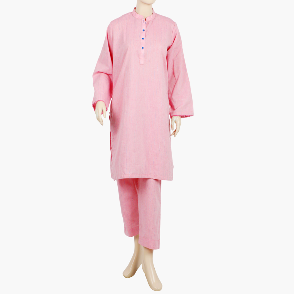 Women's Stripe Shalwar Suit - Baby Pink, Women Shalwar Suits, Chase Value, Chase Value