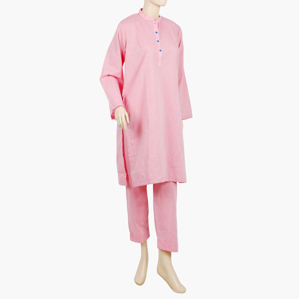 Women's Stripe Shalwar Suit - Baby Pink, Women Shalwar Suits, Chase Value, Chase Value